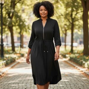 370 - 🌻 V-Neckline Shirt Dress